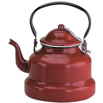 IBILI Cafetera pava, Acero esmaltado, Rojo, 20 cm, 640