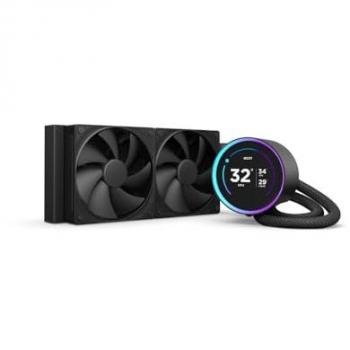 Refrigeración Líquida NZXT Kraken Elite 240, CPU AIO de 240 mm, color Negro