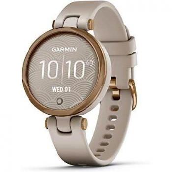 Garmin Lily Sport Reloj Inteligente, Beige Rose Gold, One Size