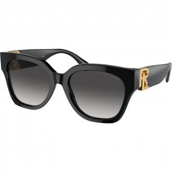 Ralph Lauren RL8221 Oversized Ricky Sunglasses Black Grey Acetate Butterfly Frame