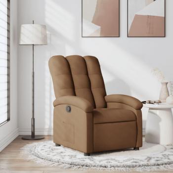 Sillón reclinable de tela marrón vidaXL Sillón reclinable de tela Gris claro, Gris oscuro, Negro y más Sillón Dormitorio Sillón Cómodos Silla Relax Sillón Sofá Sill