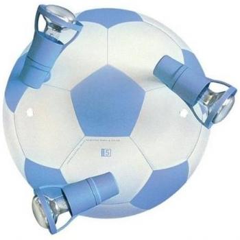 Plafón de 3 luces en azul claro CALCIO-FUSSBALL
