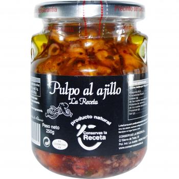 Conservas la receta pulpo al ajillo
