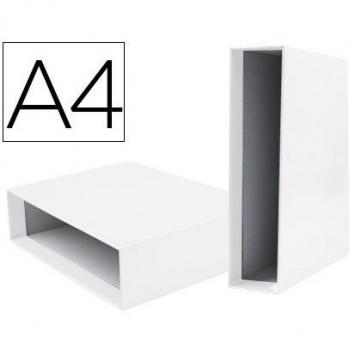 Liderpapel CZ29 CAJA ARCHIVADOR DE PALANCA CARTON DIN-A4 DOCUMENTA LOMO 82MM COLOR BLANCA