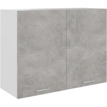 vidaXL Hanging Cabinet Concrete Grey 80x31x60 cm Engineered Wood