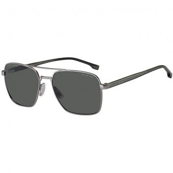 Hugo Boss 1045/S/IT R81 M9 58 Matte Ruthenium/Grey Polarized Aviator Sunglasses for Men, Size: 58 MM