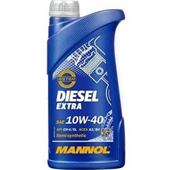 Aceite de motor MANNOL Diesel Extra 10W-40 1L - Aceite parcialmente sintético para VW, Audi, Mercedes-Benz