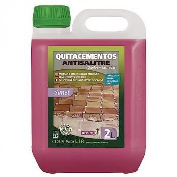 Limpiador Antisalitre y Quitacementos Monestir - Elimina Residuos de Obra y Manchas de Óxido (2 Litros)