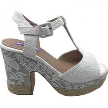 Cuñas Novia Patricia Blanco Esparto Cómodo - Altura Tacón 11cm