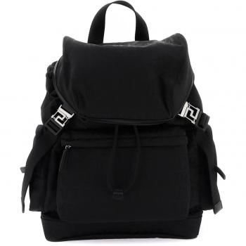 Versace Allover Neo Nylon Backpack - OS Black
