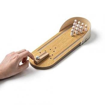 MESA DE BOLOS MIQUELRIUS - Juego de mesa de madera, fabricación pista de madera, para 1 a 4 jugadores, recomendado a partir de 6 años