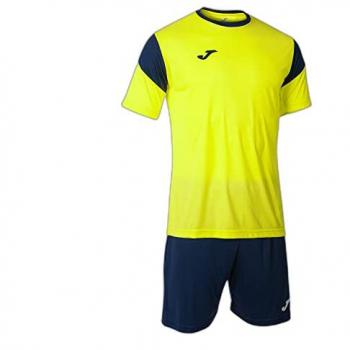 Joma Phoenix Men's Fluorescent Yellow and Navy Sports Set