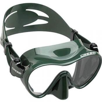 Cressi F1 - Gafas de Buceo sin Marco, Color Verde