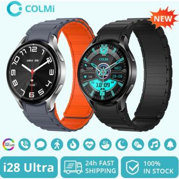 Reloj Inteligente COLMI i28 Ultra con Pantalla AMOLED, AI Da-GPT, Oración Musulmana y Llamadas Bluetooth - Correa Magnética Negra