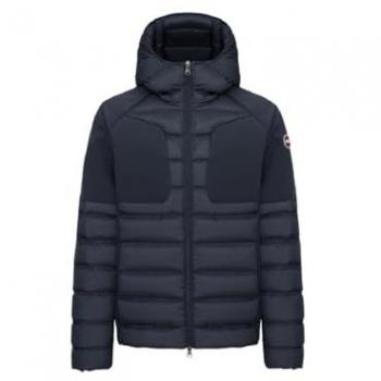 Colmar Men's Blue Quilted Slim Fit Hooded Down Jacket Size 2XL