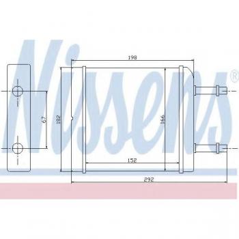 Radiador de Calefacción NISSENS 76506 para CHEVROLET Matiz y DAEWOO Matiz I Hatchback