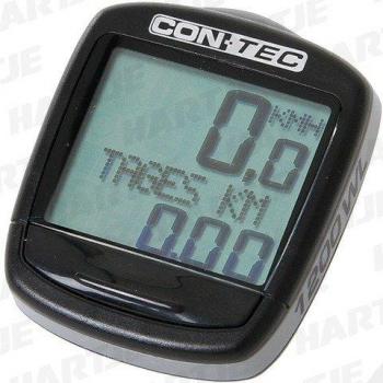 CONTEC Fahrradcomputer 'C-1200' SB-verpackt, 12 Funktionen Für sportlich ambitionierte Biker ist der C-1200 mit seiner Funktionsvielfalt die richtige Wahl, eine einfache Menüeinstellung erfolgt per Fingerdruck, schwarz / coolgrey Allgemei