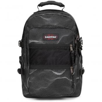 Mochila Eastpak Suplyer Refleks Dots Black - color negro puro con detalles en gris oscuro, diseño moderno y funcional, fabricada con materiales duraderos, compartimento principal espacioso, bolsillo frontal con cremallera, corre