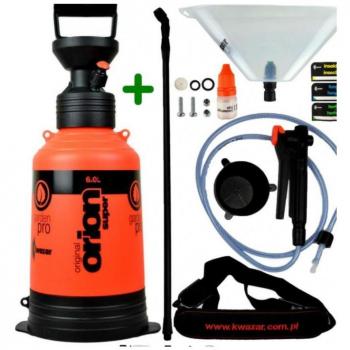 Pulverizador Kwazar Orion Super 6L con boquilla ajustable y tanque resistente