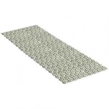 Tatay Alfombra de Bañera Antideslizante de PVC con Ventosas, Resistentes a Moho y Microbios, Anti-Bacteriano, Diseño Piscis, Blanco Pergamón. Medidas 97 x 36 cm