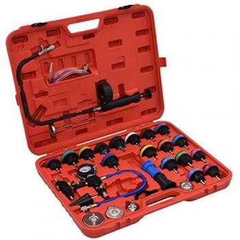 vidaXL Juego de Medidor de Presión para Radiador Kit Prueba de Presión Tester