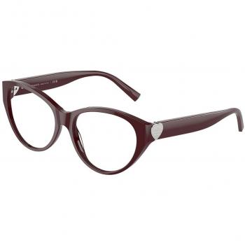 Tiffany & Co. TF2244F Asian Fit 8389 Armazones y Gafas Recetadas para Mujer Borgoña