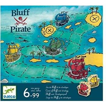 Djeco- Juego Bluff Pirate Juguetes para apilar y Encajar