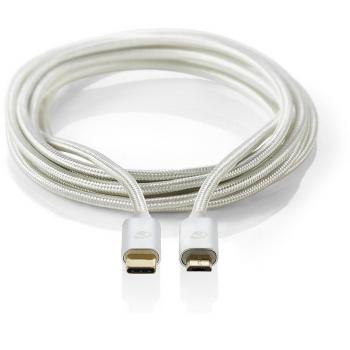 Cable USB 2.0 Type-C M - Micro-B M 3.0m Aluminium