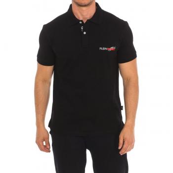 Plein Sport Pips511 Men's Short-Sleeved Polo Shirt - Black - Size Small