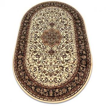 Alfombra Ovalada Royal Adr Diseño 521 Caramelo Beige 100x180 cm