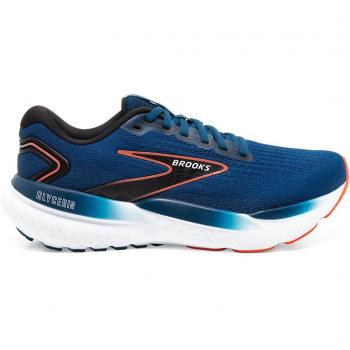 Brooks Glycerin 21 Running Shoes - Men's, Blue Opal/Black/Nasturtium, Size 11.5 (Style Number: 1104191D474.115)