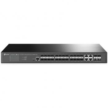 TP-Link TL-SG3428XF Switch Gestionado L2+ 24x Gigabit Ethernet, 4x SFP+ Slots, Rackmountable 1U Negro