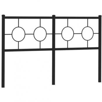 Cabecero de Metal Negro 135 cm vidaXL, cabecero de Cama, cabecero para Cama Doble