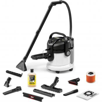 Kärcher SE 4 Plus Lavadora de extracción a chorro 1000W, capacidad de 4L, color blanco
