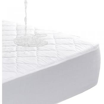 Protector de Colchón Nalui Impermeable, Acolchado y Transpirable con Tratamiento Antiácaros - Ajustable para Altura ≤30cm - 150x190/200 cm