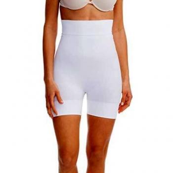 Farmacell Shape 602 (Blanco, XL) Faja Pantalon Corto Moldeadora y contenitiva para Mujer