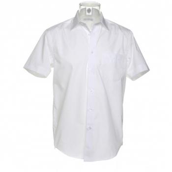 Kustom Kit Short Sleeve Business Shirt : Color - White : Size - 16