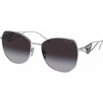 Prada PR 57YS 1BC5D1 Silver Geometric Women's Sunglasses
