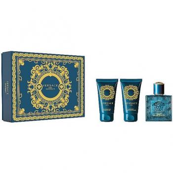 Set Versace Eros: Eau de Toilette 50ml + Bálsamo Aftershave Hidratante 50ml + Gel de Ducha 50ml