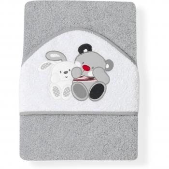 Interbaby Amigos - Capa de baño, 1 x 1 m, color gris