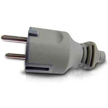 GSC - Clavija Bipolar Entrada Cable Recta 4.8mm Gris 000200604 000200604