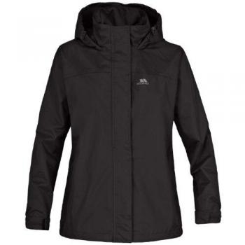 Trespass Nasu 11-12 - Chubasquero para niña, Color Negro, Talla UK: Age 7-8