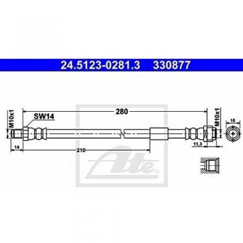 Ate 24.5123-0281.3 Accesorios y Mangueras de Frenos