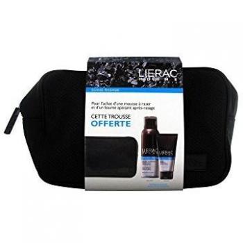LIERAC HOMME PACK ESPUMA AFEITAR 150 ML + BALSAMO CALMANTE 75 ML + REGALO NECESER