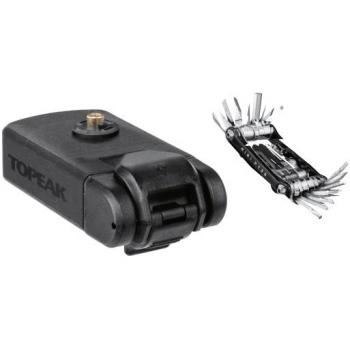 Topeak Multiherramienta Ninja Master+ T20 Negra con 20 funciones, incluye llaves hexagonales, destornilladores y herramientas para reparación de bicicletas, diseño compacto y ligero