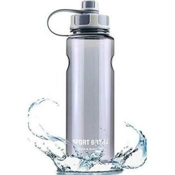 Botellas para Agua Deporte 1,5L Contiene Filtro, No Tóxico Reutilizables Plastico Botellas para Agua a Prueba de Fugas para Sport, Gimnasio, Trekking, Bicicleta, Yoga