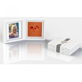 Babyprint Baby's 1st Step /// foldable box with picture frame /// simple and clean to use with dry medical memory foam