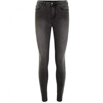 Vero Moda Women's Vmtanya 207 Slim Fit Dark Grey Denim Jeans