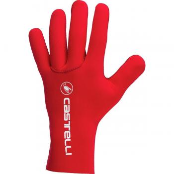 Guantes Castelli Diluvio C largos rojos - Talla L-XL