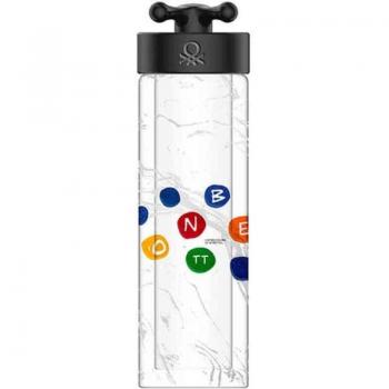 Botella Benetton 500ml Borosilicato con Funda Verde y Tapa de Grifo - Rainbow